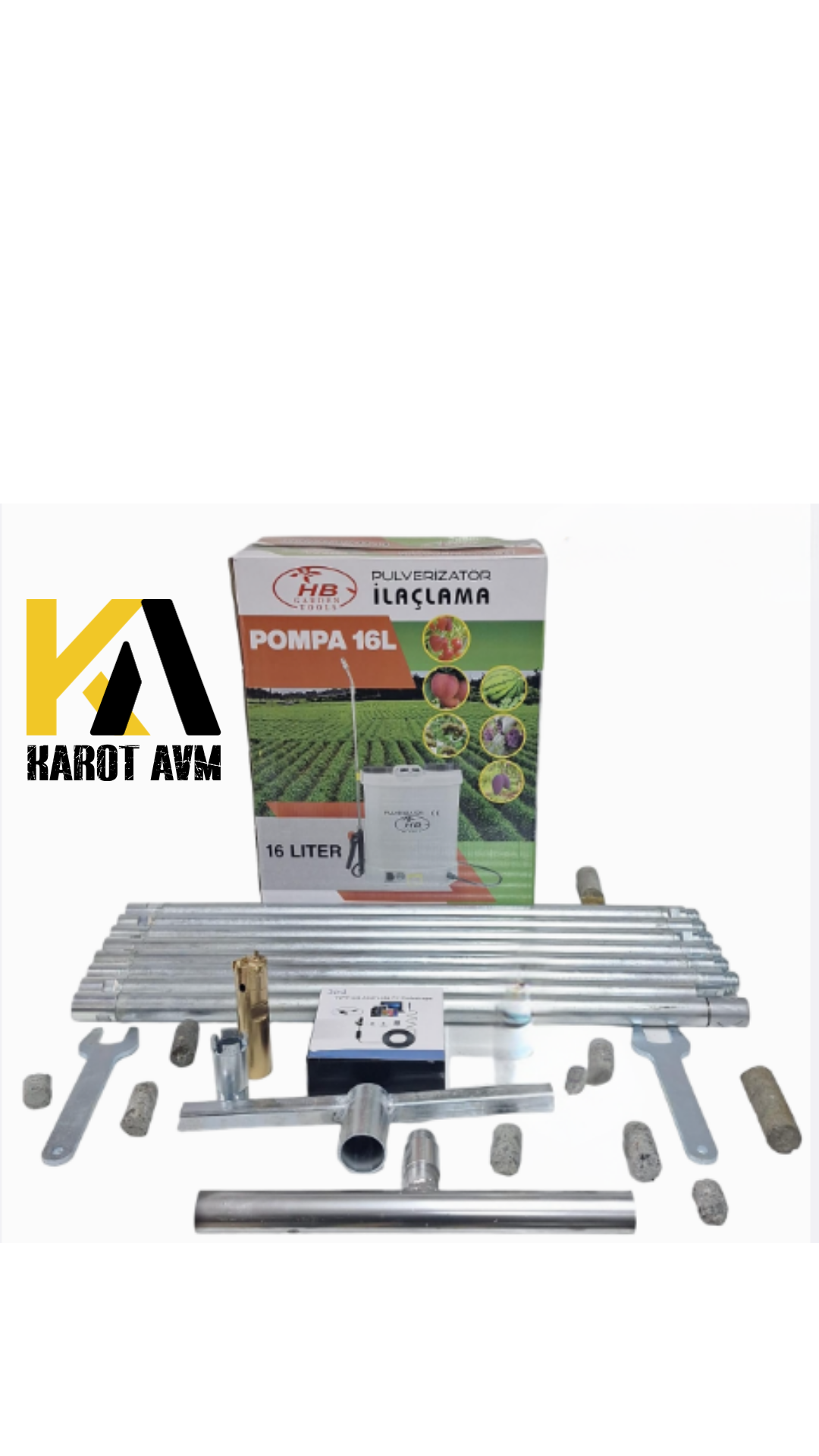 BENZİNLİ KAROT EL SONDAJ MAKİNESİ 5,5 HP 5MT SET KAROT AVM