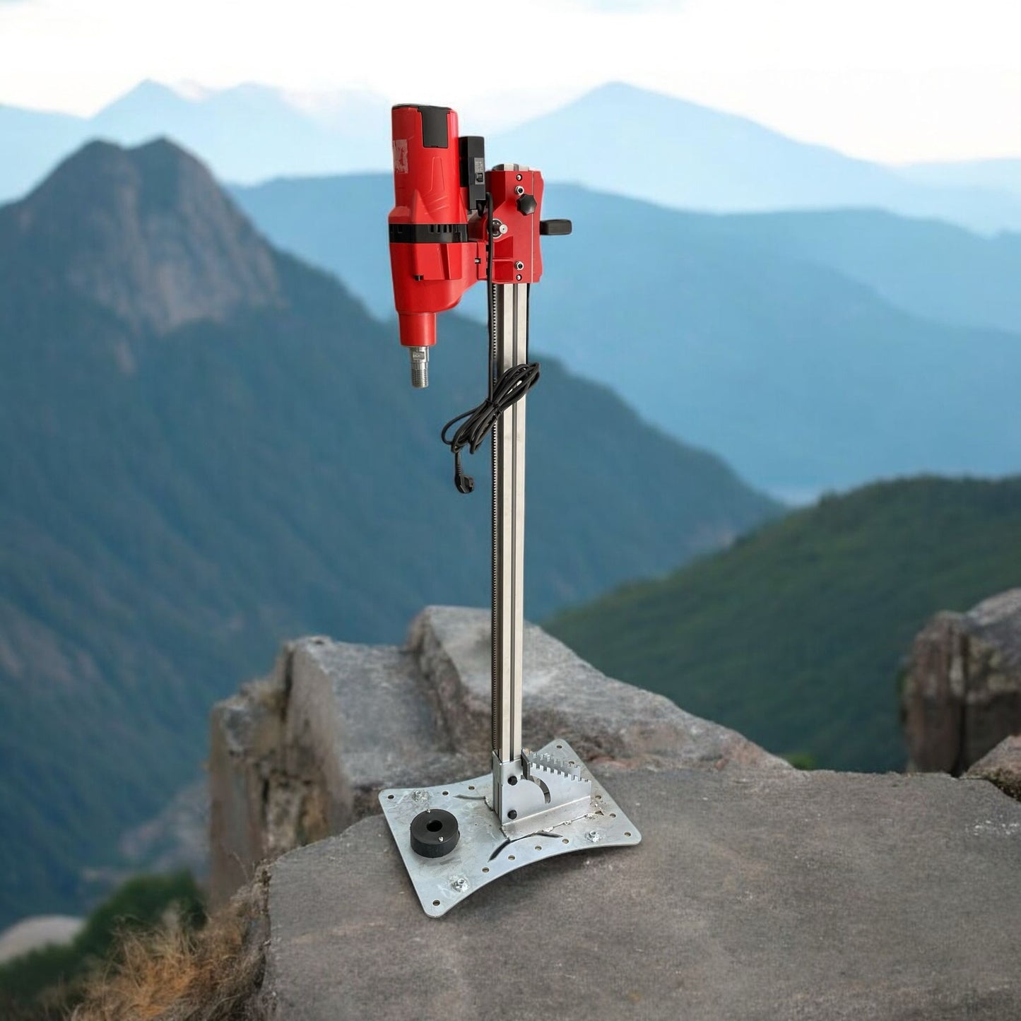 ELEKTRİKLİ EL SONDAJ MAKİNESİ AÇILI SEHPALI 5 MT SET KAROT AVM